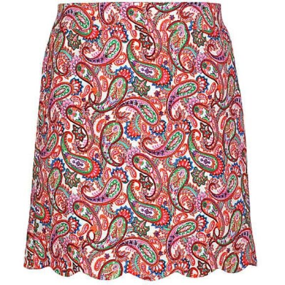 Talbots Multicolor Paisley Pattern skirt - Picture 1 of 6